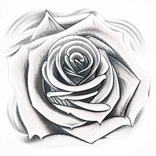 Rose And Piece Of Coal