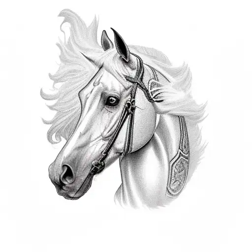 The Horseman Of Conquest On A Rearing Horse