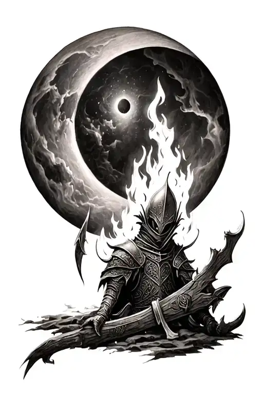 Dark Souls Eclipse And Bonfire