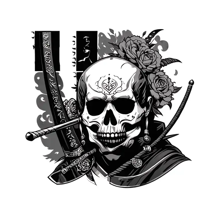 Calavera With A Sype Samurai