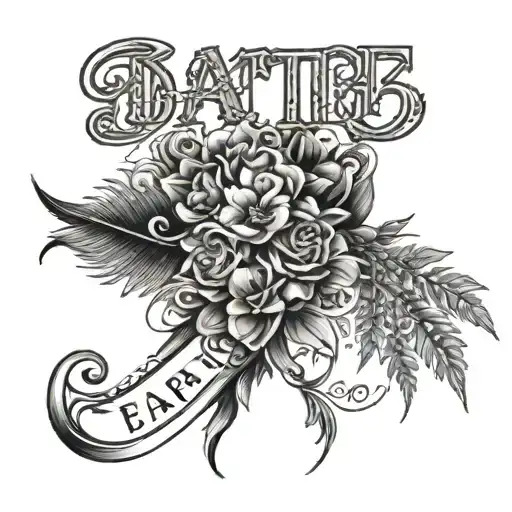 Date Tattoo And Name Written