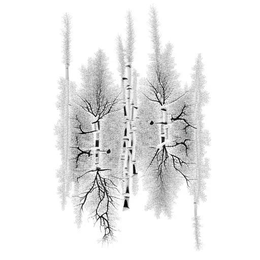 Aspen Trees As A Dna Symbol