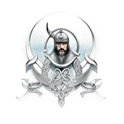 Viking With Son's Birthday