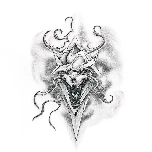 A Stormy Scene With A Lot Of Negative Space