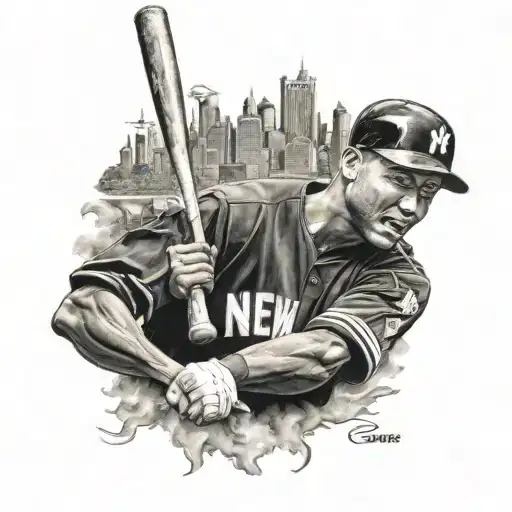 Derek Jeter With New York
