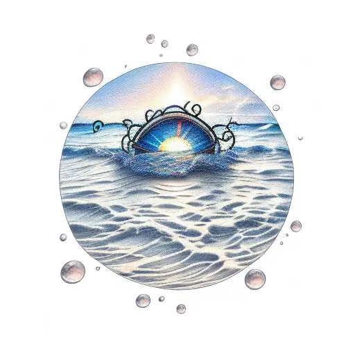 Beach Sunset And Sea