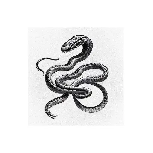 Snake Wraps Around Heart