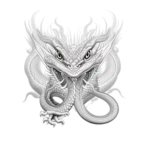 Dragon Long Like Snake