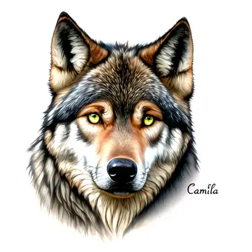 Wolf Green Eyes And The Name Camila