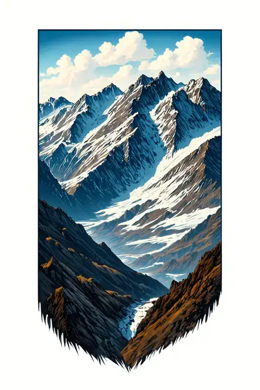 Mountain Range Inspired