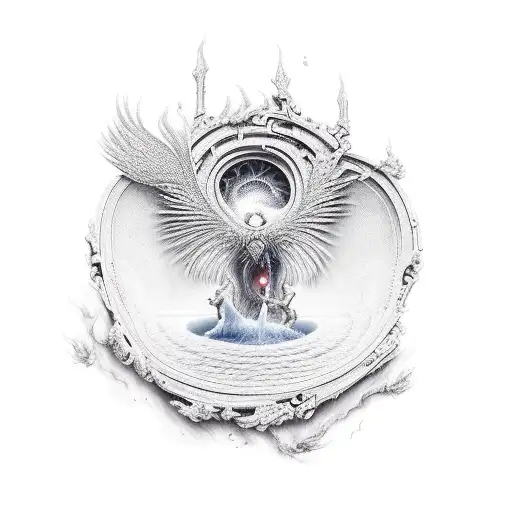 Portal Into A Fantasy World That Comes Out Of An Open Book