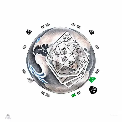 Earth With Hands Rolling Dice