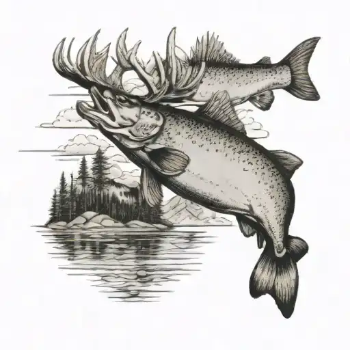 Fishing Mountain Lake Trout Deer Moose Scenery
