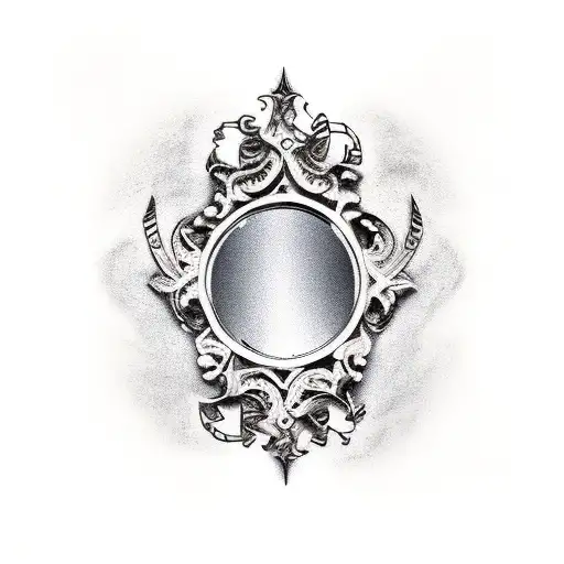 Broken Victorian Mirror