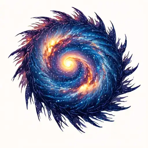 Spiral Galaxy Foot Path Leading