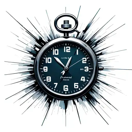 Stop Watch Blurred Travelling Speed Of Light