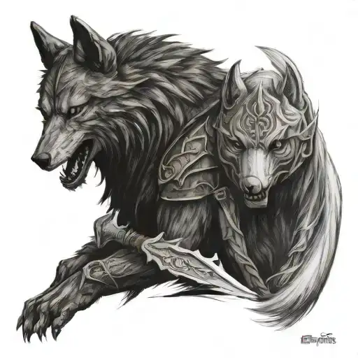 Wolf Sif And Artorias Dark Souls