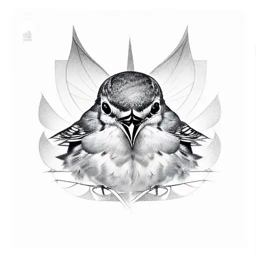 Black And Gray Angle With Black And Grey Robin