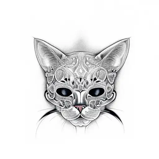 Cat Skull In Profile