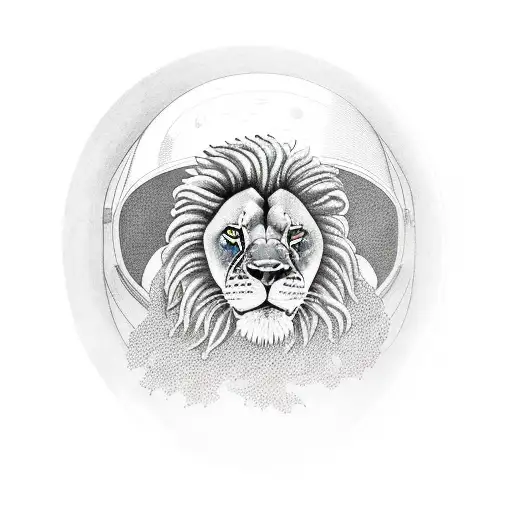 Astronaut And Lion