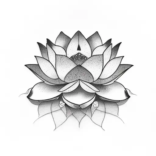 Lotus With Watercolor