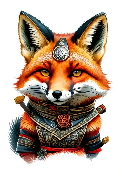 Little Fox Samurai On