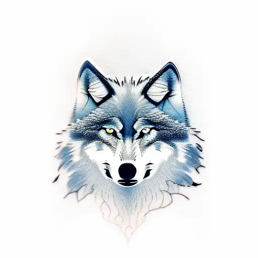 Wolf Themed Tattoo Back