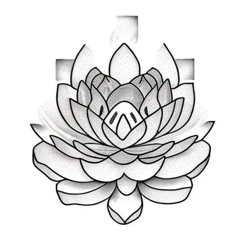 A Lotus Flower Inside A Crown