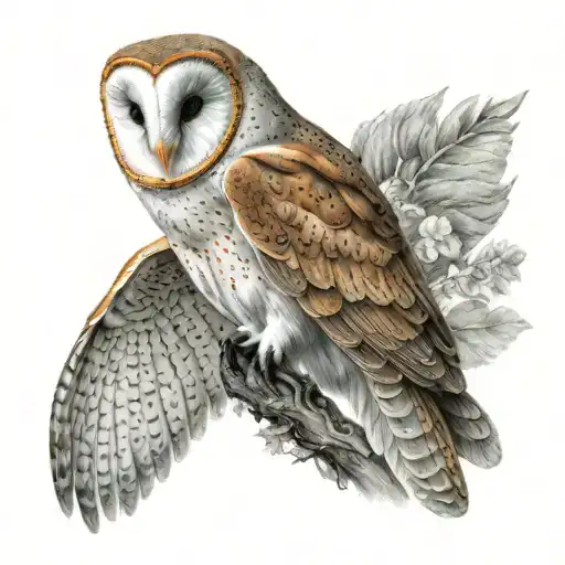 Full Bodied Barn Owl