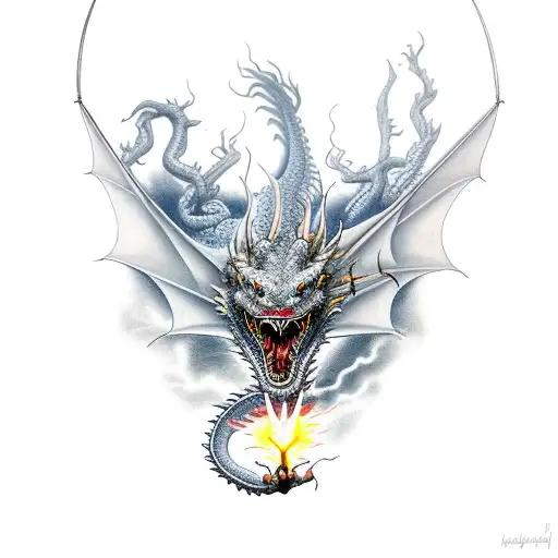Dragon With Lightning Eyes