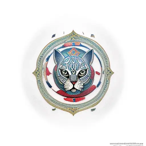 Persian Symbol Standing On Earth