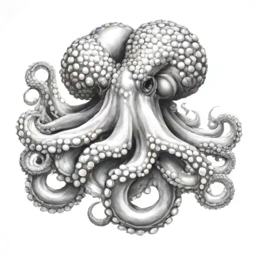 Hyperealistic Close Up Octopus Design