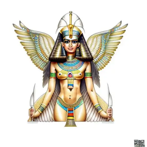 An Egyptian Goddess Smiling