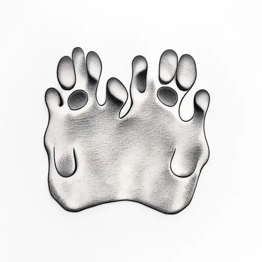 4 Dog Paws Memorial
