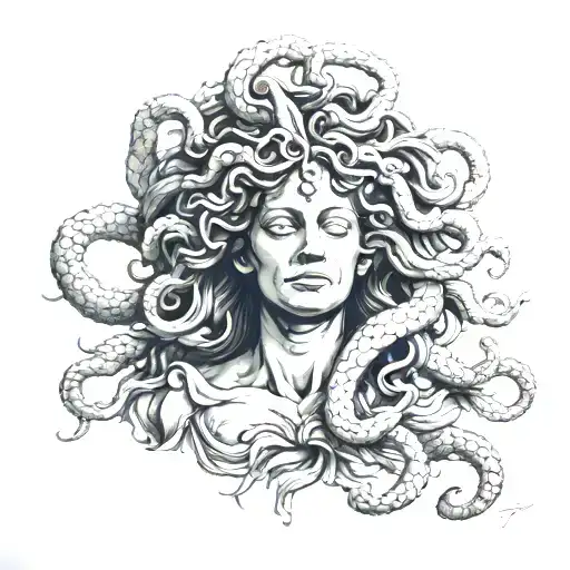 Statue Medusa Botanical