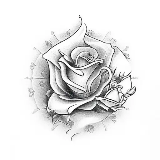 Cardinal With White Rose And Vintage Tea Cup And Book