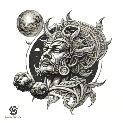 Karna Looking Up At The Sky His Father The Sun God Beautiful