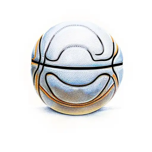 Basketball Game With A Mountain Backdrop