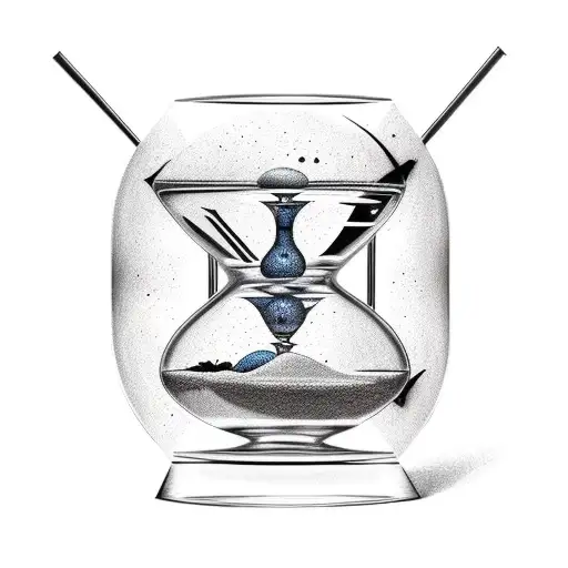 Breaking Hourglass On Dessert