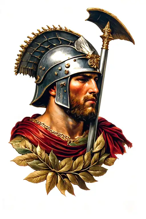 Roman Soldier With Laurel