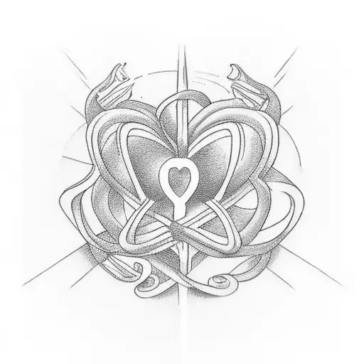 Love And Faith Written Together Without Taking Much Space