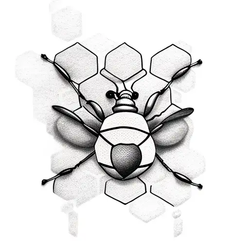 Honeycomb Cute Bee