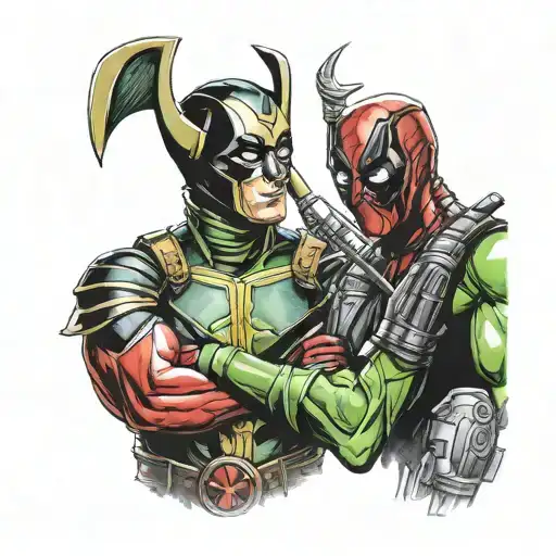 Loki And Deadpool Characters Together