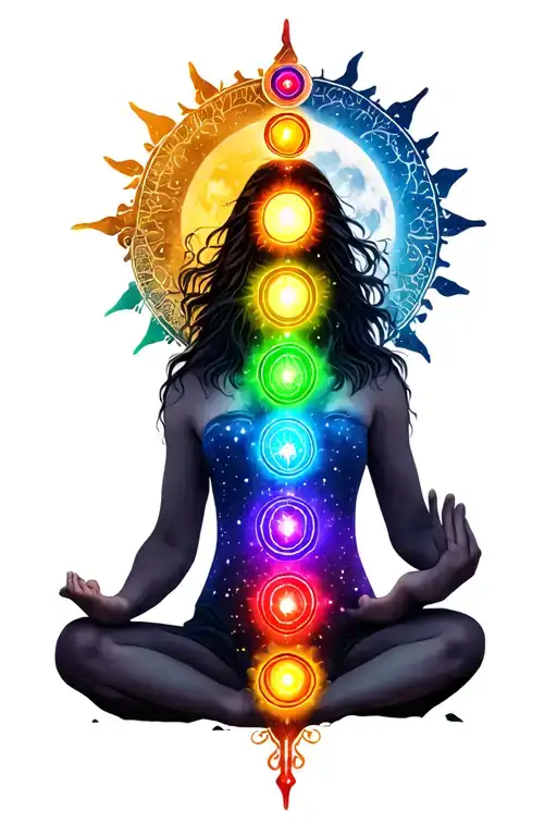 Spiritual Chakras Sun Moon Stars Ancestors Spirits