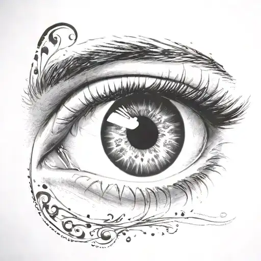 Eye With Semicolon Incorporated Within