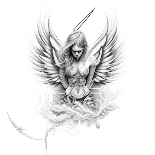 Lightening Fallen Angel
