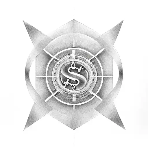 A Realistic Portrait Of An Underground Musician With The Ss Symbol Incorporated Into The Design