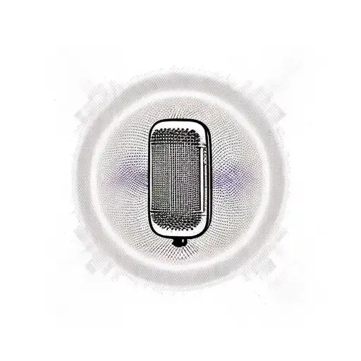 A Microphone With Words Written In Different Fonts As Soundwaves