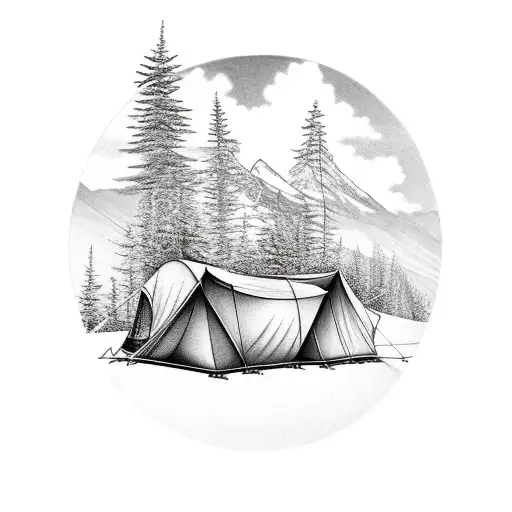 Camping In Mountains