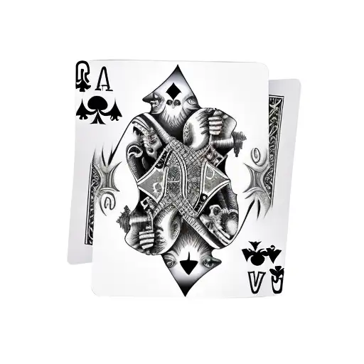 Playing Cards Grim Reaper And Inverted Angel